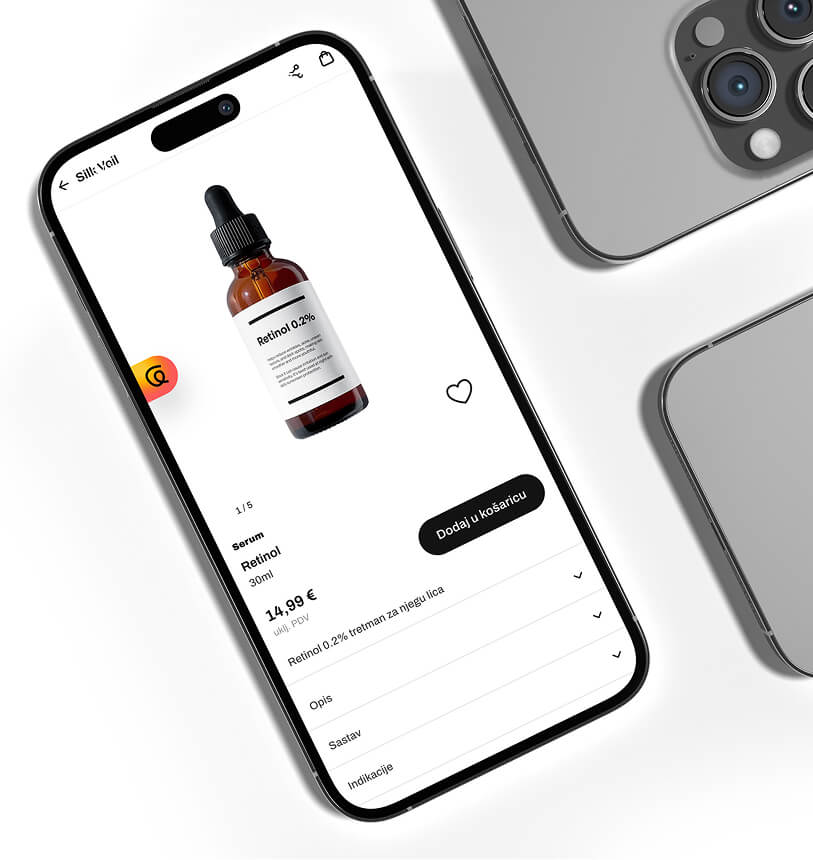 Liberiq aplikacija na zaslonu mobilnog telefona